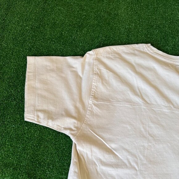 Zara Boxy Fit Solid Beige Big Pocket Short Sleeve Crewneck T-Shirt Size 13-14 - Picture 12 of 13